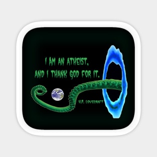 Lovecraft Atheist Sticker